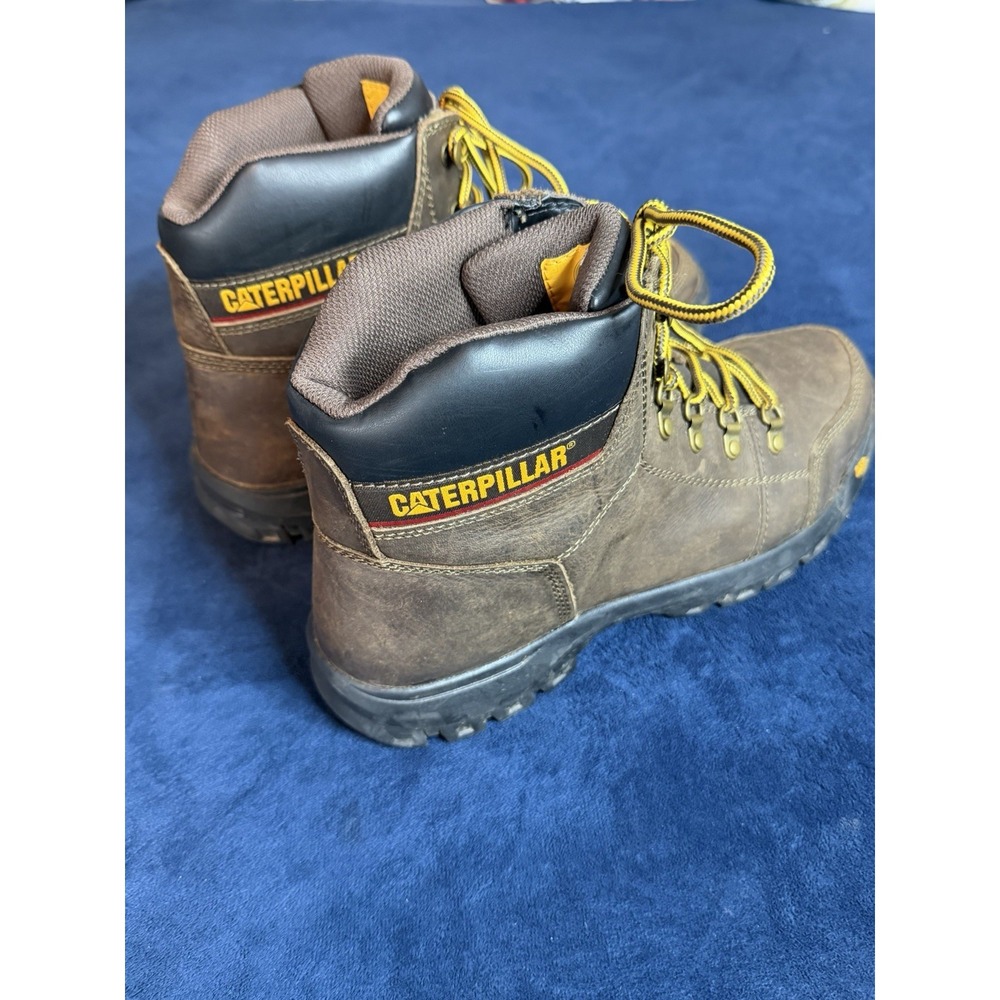 Caterpillar Men's Outline Steel Toe Steel Plate Work Boot P720996 Brown Size 12
